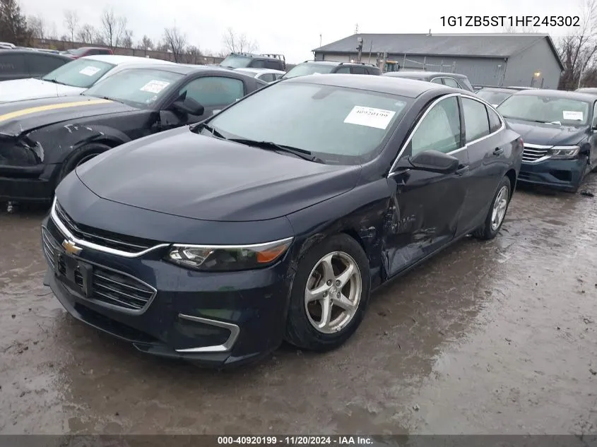 2017 Chevrolet Malibu Ls VIN: 1G1ZB5ST1HF245302 Lot: 40920199