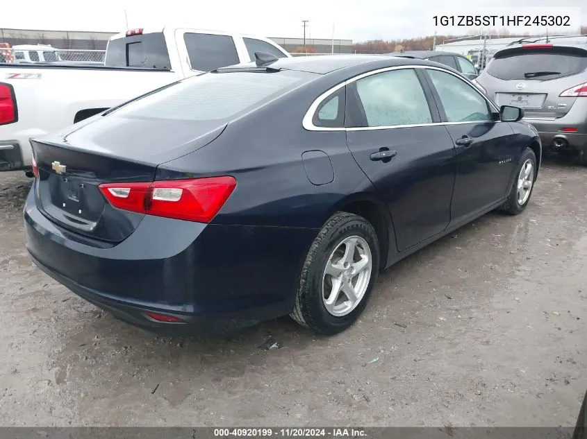 2017 Chevrolet Malibu Ls VIN: 1G1ZB5ST1HF245302 Lot: 40920199