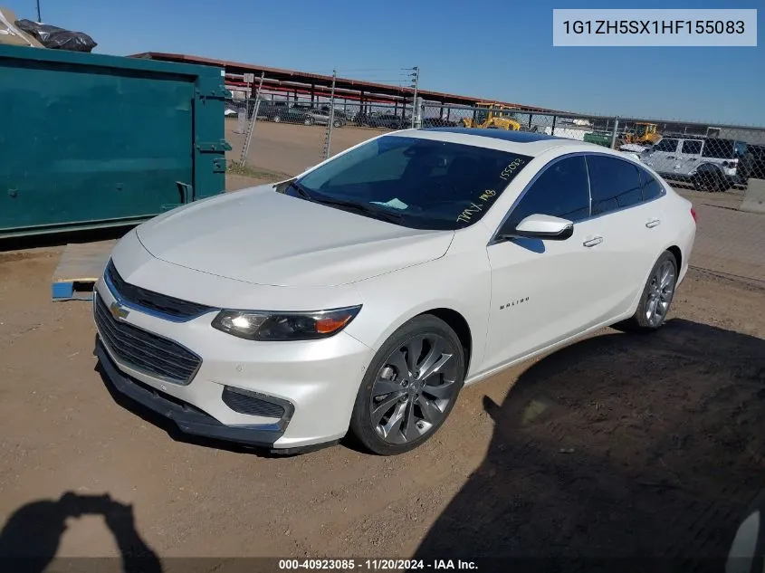 2017 Chevrolet Malibu Premier VIN: 1G1ZH5SX1HF155083 Lot: 40923085