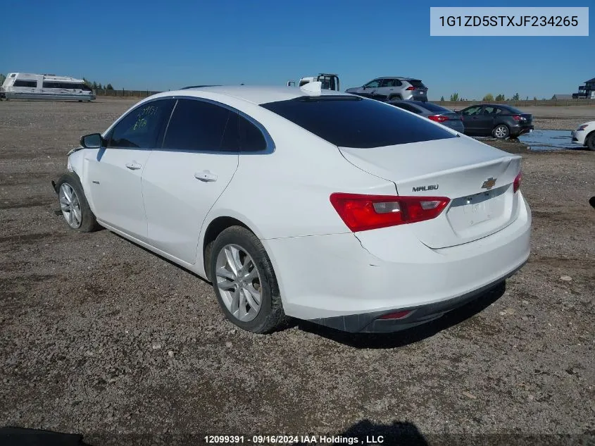 2018 Chevrolet Malibu VIN: 1G1ZD5STXJF234265 Lot: 12099391