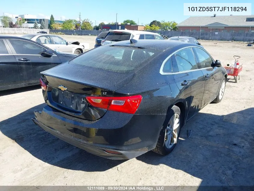 1G1ZD5ST7JF118294 2018 Chevrolet Malibu