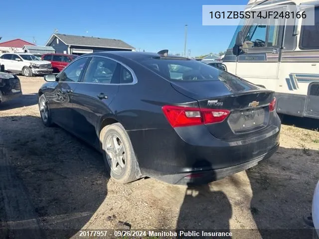 1G1ZB5ST4JF248166 2018 Chevrolet Malibu Ls