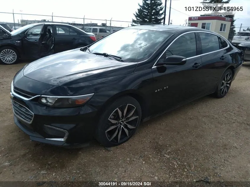 2018 Chevrolet Malibu Lt VIN: 1G1ZD5STXJF154965 Lot: 30044191