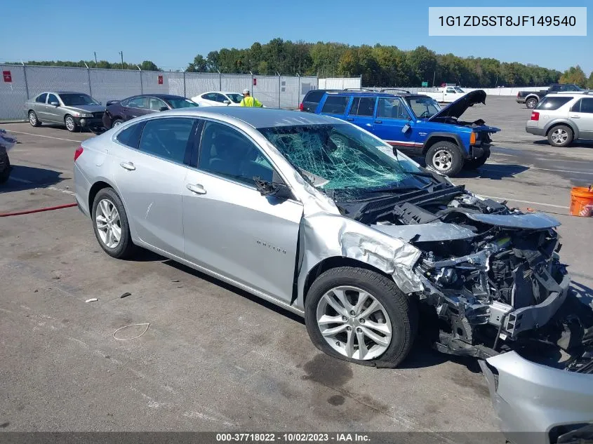 1G1ZD5ST8JF149540 2018 Chevrolet Malibu Lt