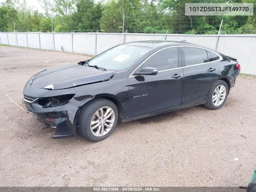 1G1ZD5ST3JF149770 2018 Chevrolet Malibu Lt