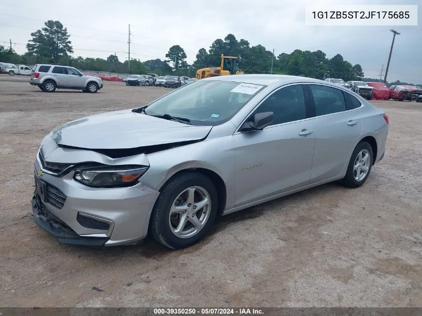 2018 Chevrolet Malibu 1Ls VIN: 1G1ZB5ST2JF175685 Lot: 39350250