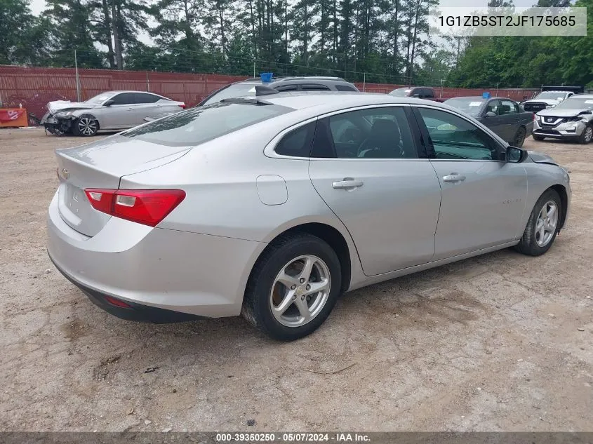 2018 Chevrolet Malibu 1Ls VIN: 1G1ZB5ST2JF175685 Lot: 39350250