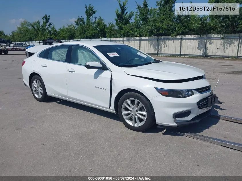 2018 Chevrolet Malibu Lt VIN: 1G1ZD5ST2JF167516 Lot: 39391056