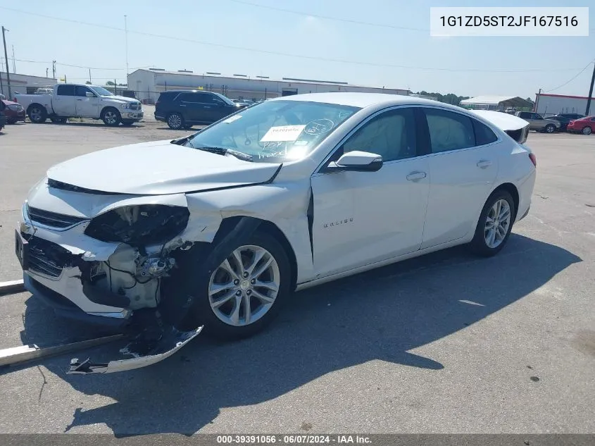 2018 Chevrolet Malibu Lt VIN: 1G1ZD5ST2JF167516 Lot: 39391056