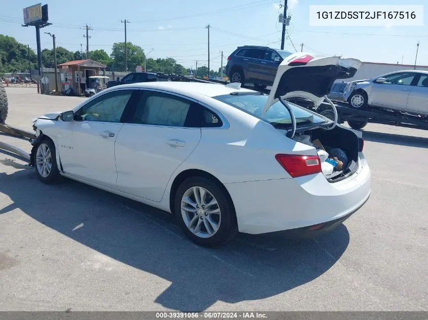 2018 Chevrolet Malibu Lt VIN: 1G1ZD5ST2JF167516 Lot: 39391056