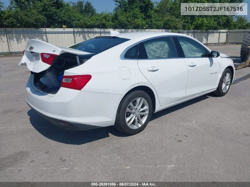 2018 Chevrolet Malibu Lt VIN: 1G1ZD5ST2JF167516 Lot: 39391056