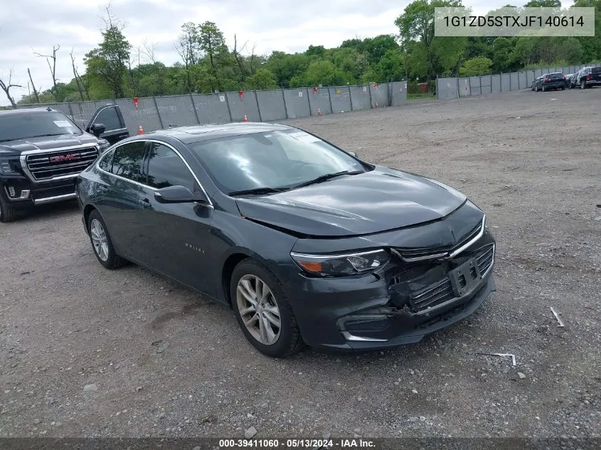 2018 Chevrolet Malibu Lt VIN: 1G1ZD5STXJF140614 Lot: 39411060