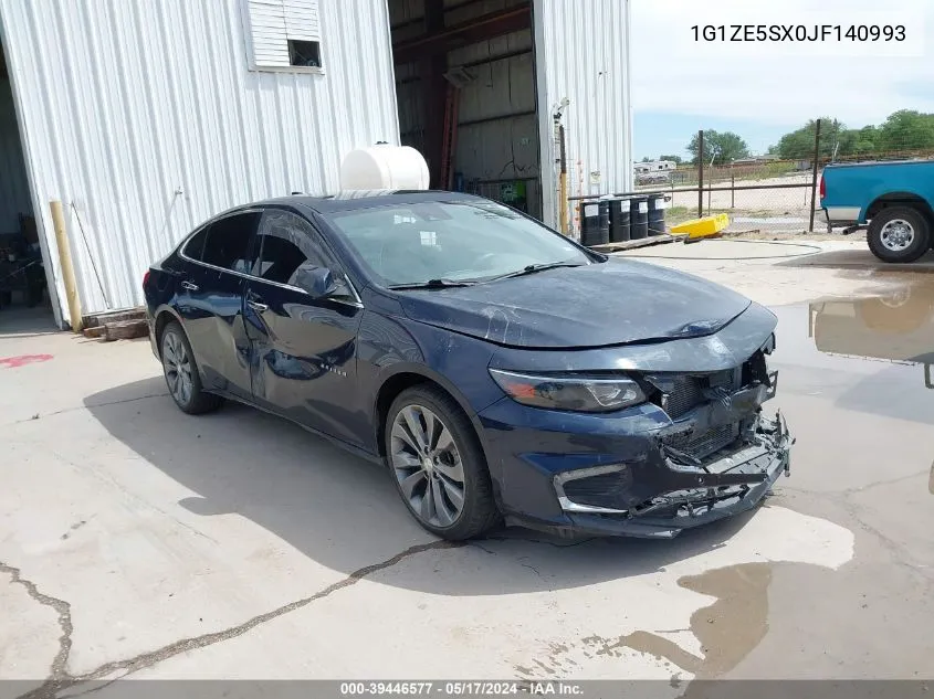 1G1ZE5SX0JF140993 2018 Chevrolet Malibu Premier