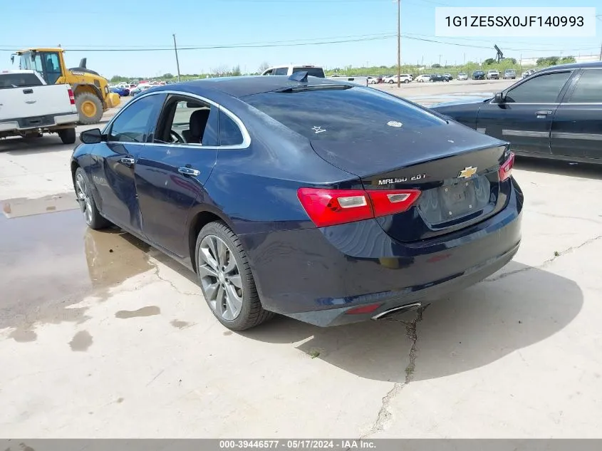 1G1ZE5SX0JF140993 2018 Chevrolet Malibu Premier