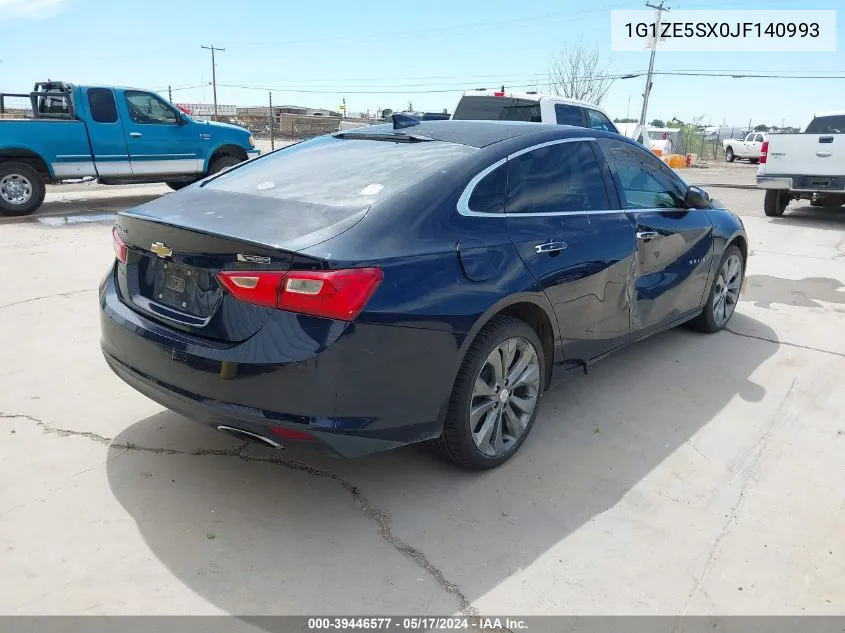 1G1ZE5SX0JF140993 2018 Chevrolet Malibu Premier