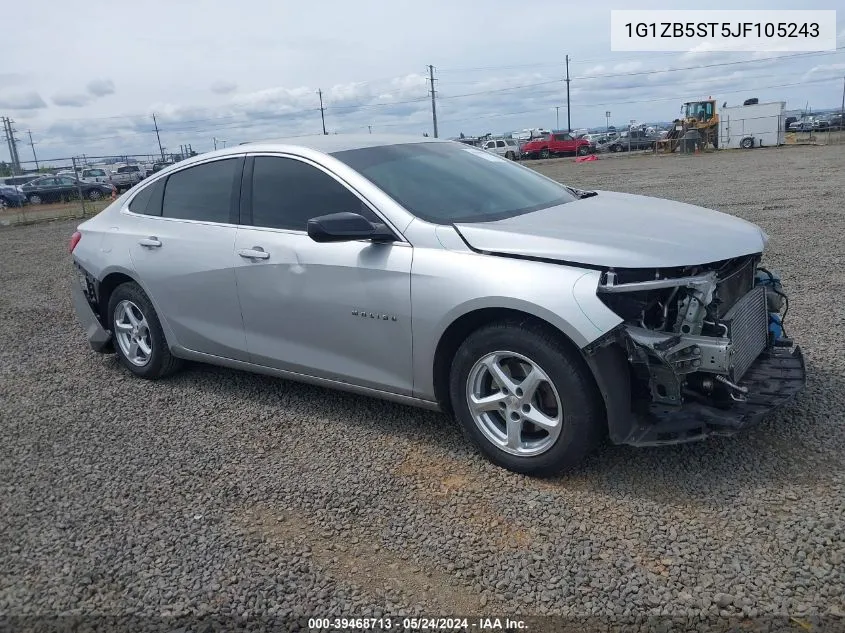 1G1ZB5ST5JF105243 2018 Chevrolet Malibu 1Ls