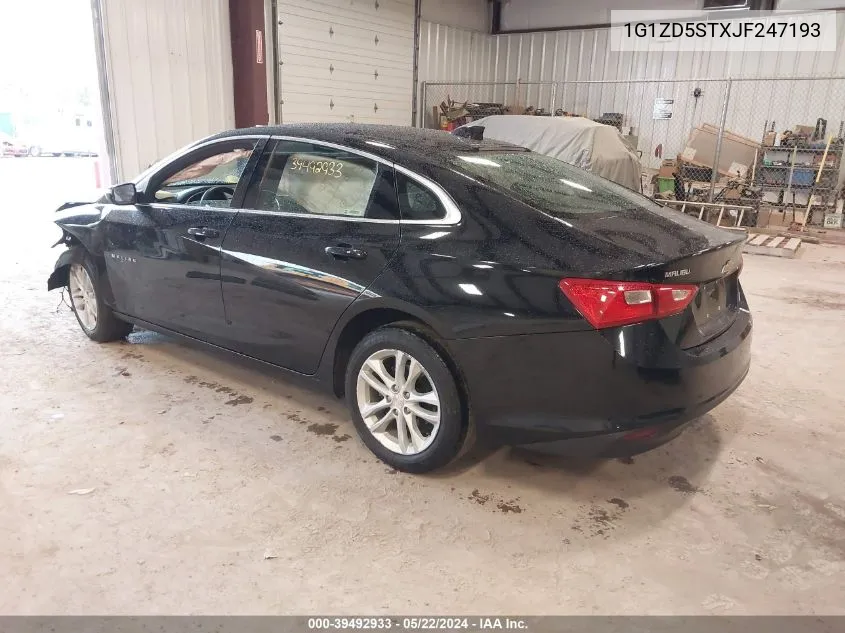 2018 Chevrolet Malibu Lt VIN: 1G1ZD5STXJF247193 Lot: 39492933