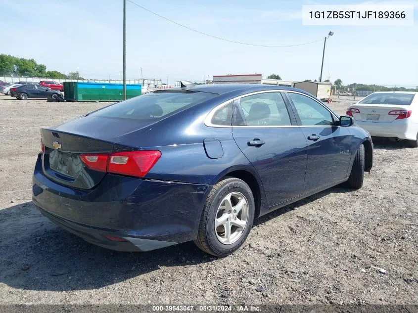 1G1ZB5ST1JF189366 2018 Chevrolet Malibu 1Ls