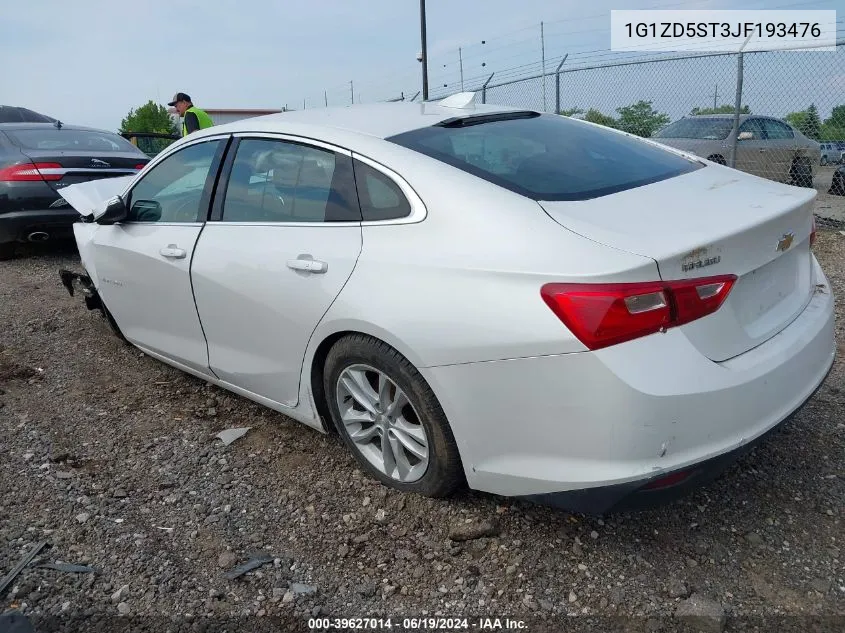 2018 Chevrolet Malibu Lt VIN: 1G1ZD5ST3JF193476 Lot: 39627014