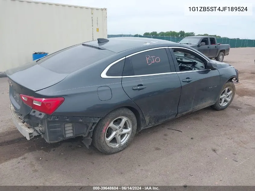 2018 Chevrolet Malibu 1Ls VIN: 1G1ZB5ST4JF189524 Lot: 39648604