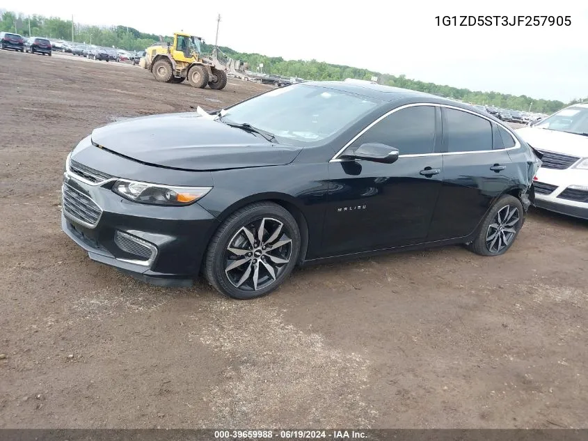 2018 Chevrolet Malibu Lt VIN: 1G1ZD5ST3JF257905 Lot: 39659988