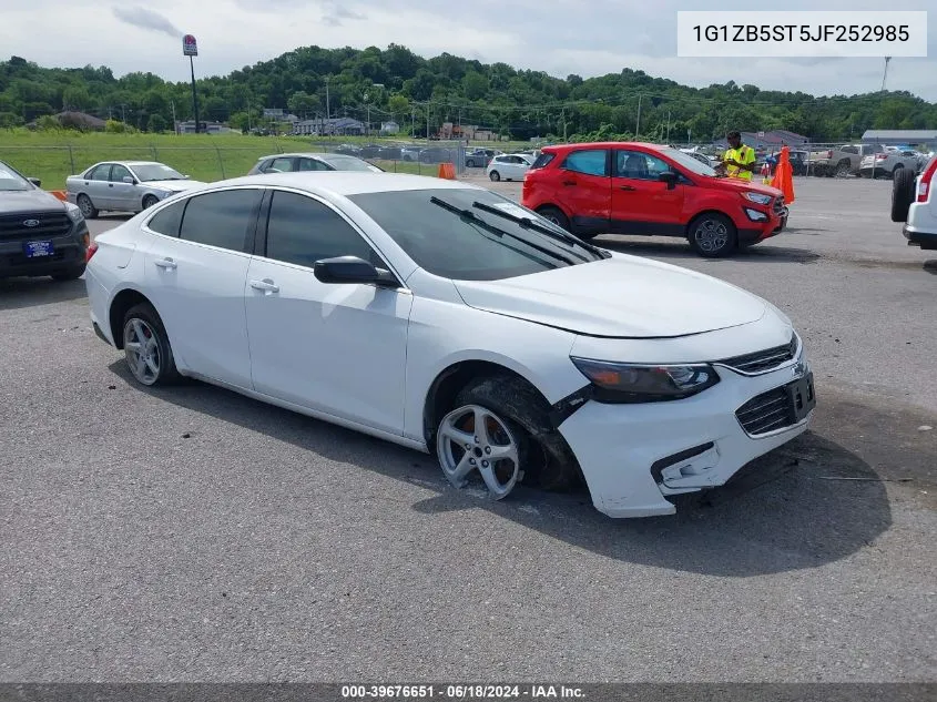 2018 Chevrolet Malibu 1Ls VIN: 1G1ZB5ST5JF252985 Lot: 39676651