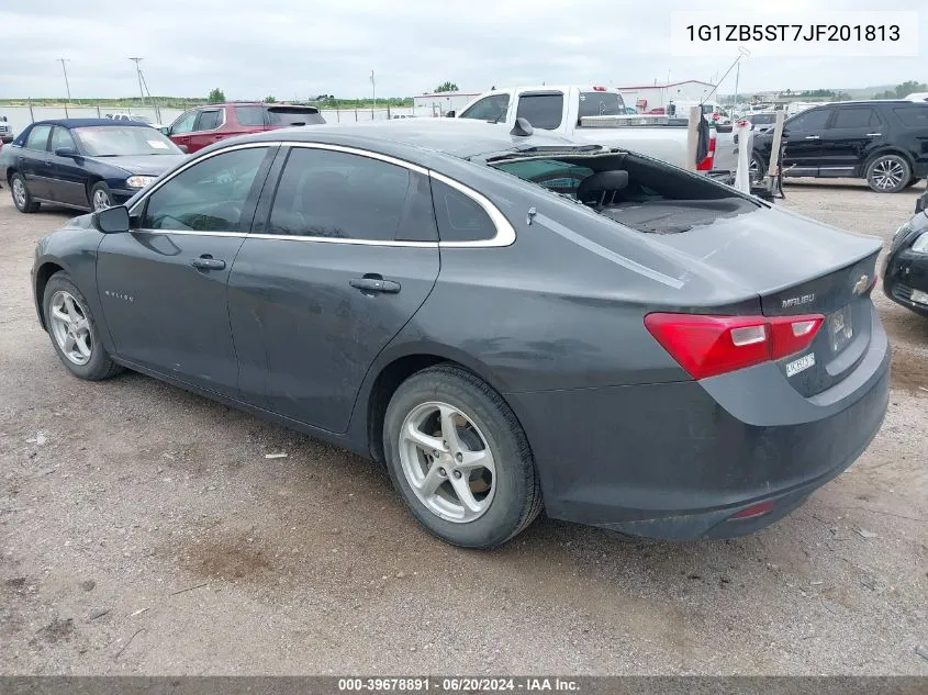 2018 Chevrolet Malibu 1Ls VIN: 1G1ZB5ST7JF201813 Lot: 39678891