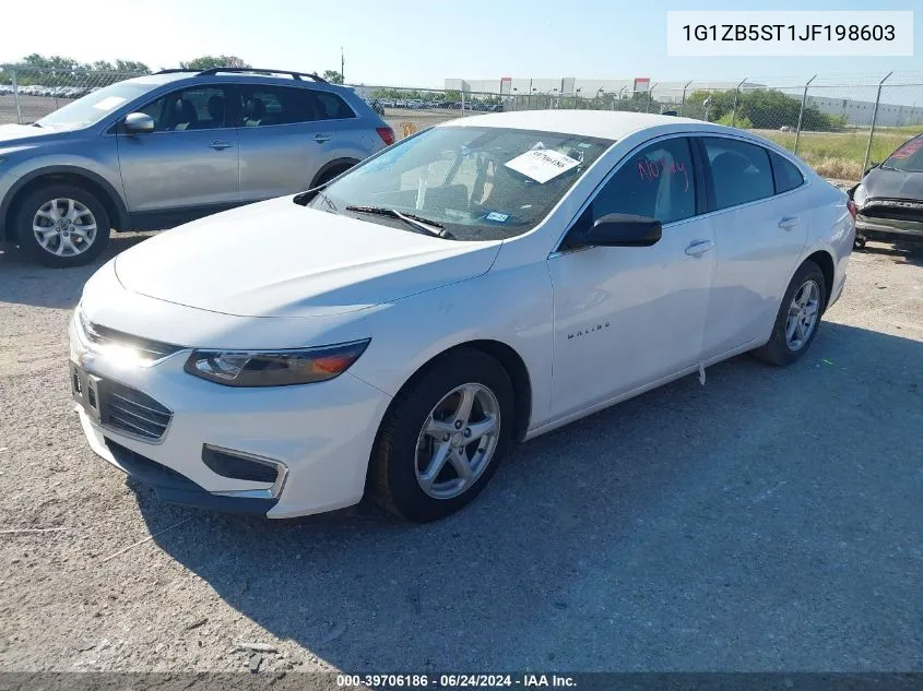 2018 Chevrolet Malibu 1Ls VIN: 1G1ZB5ST1JF198603 Lot: 39706186