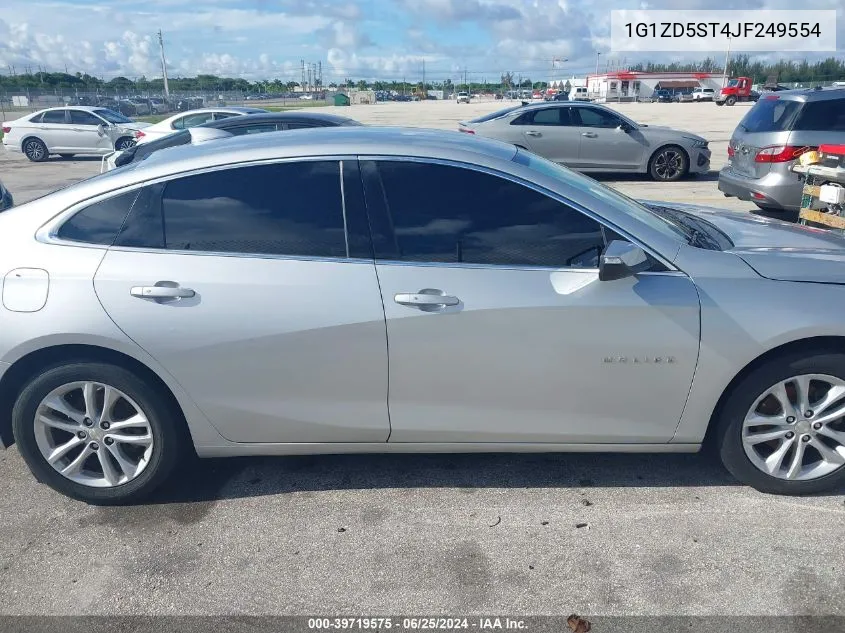 2018 Chevrolet Malibu Lt VIN: 1G1ZD5ST4JF249554 Lot: 39719575