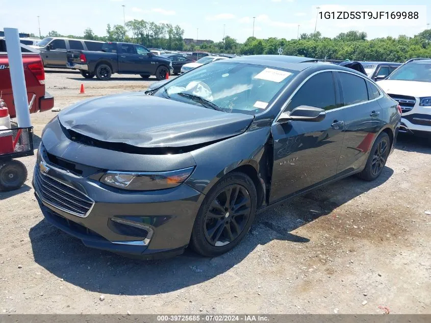 2018 Chevrolet Malibu Lt VIN: 1G1ZD5ST9JF169988 Lot: 39725685