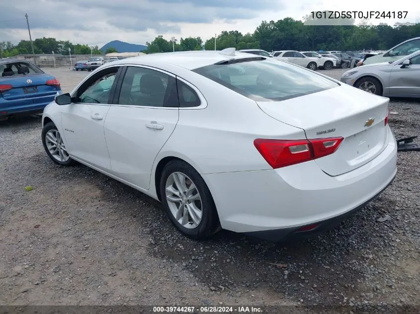 2018 Chevrolet Malibu Lt VIN: 1G1ZD5ST0JF244187 Lot: 39744267