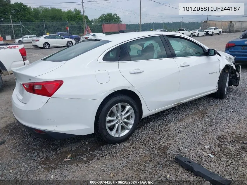 2018 Chevrolet Malibu Lt VIN: 1G1ZD5ST0JF244187 Lot: 39744267