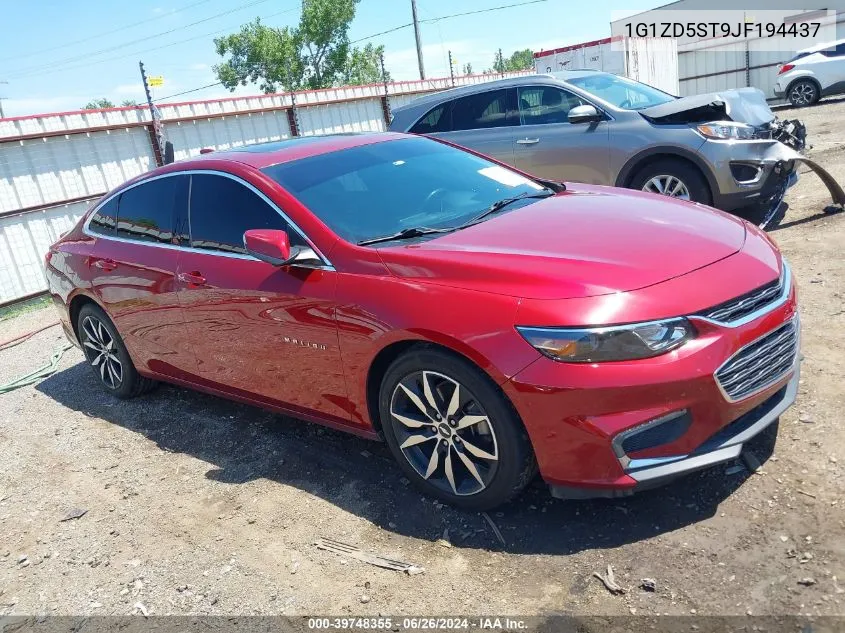 1G1ZD5ST9JF194437 2018 Chevrolet Malibu Lt