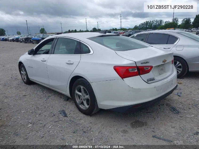 2018 Chevrolet Malibu 1Ls VIN: 1G1ZB5ST1JF290228 Lot: 39808769