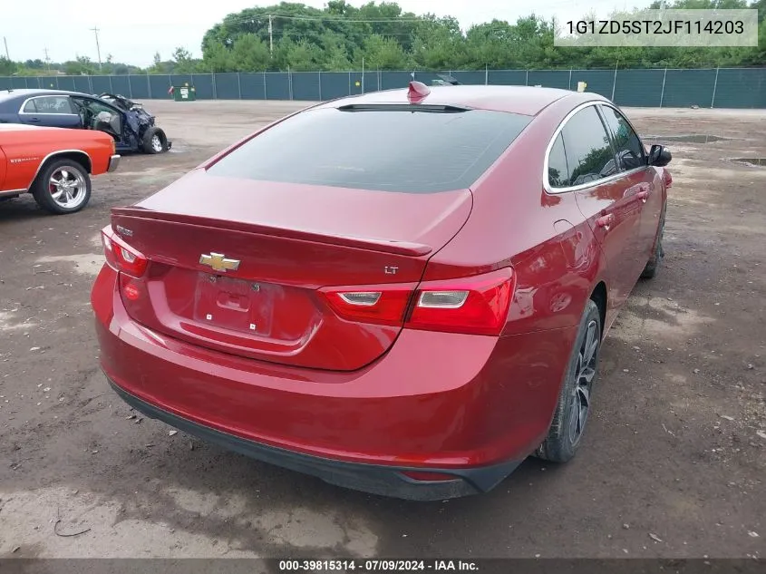 1G1ZD5ST2JF114203 2018 Chevrolet Malibu Lt