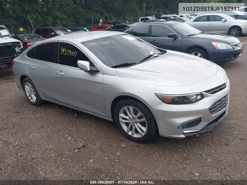 2018 Chevrolet Malibu Lt VIN: 1G1ZD5ST8JF152311 Lot: 39829007