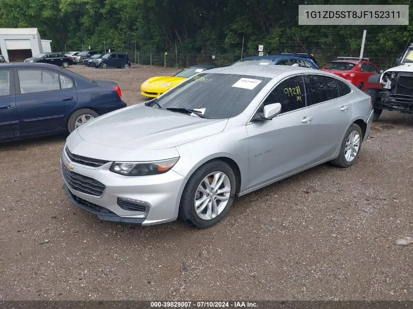 1G1ZD5ST8JF152311 2018 Chevrolet Malibu Lt