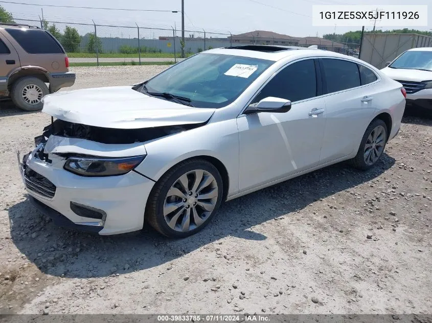 1G1ZE5SX5JF111926 2018 Chevrolet Malibu Premier