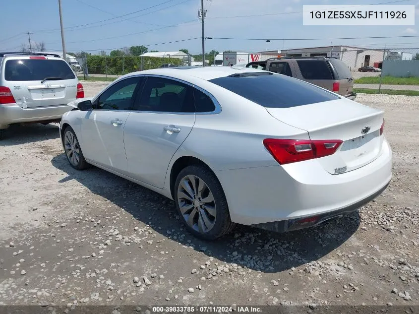 2018 Chevrolet Malibu Premier VIN: 1G1ZE5SX5JF111926 Lot: 39833785