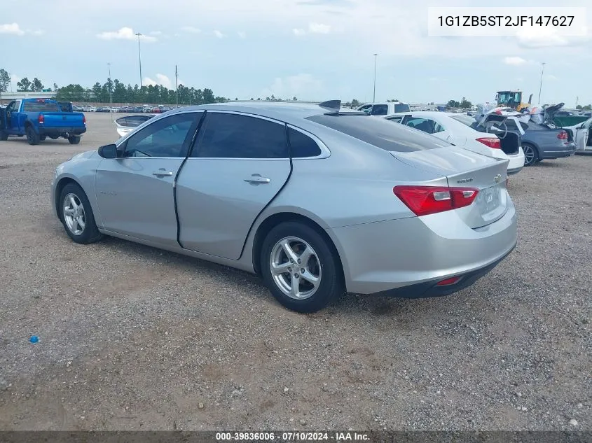 1G1ZB5ST2JF147627 2018 Chevrolet Malibu 1Ls