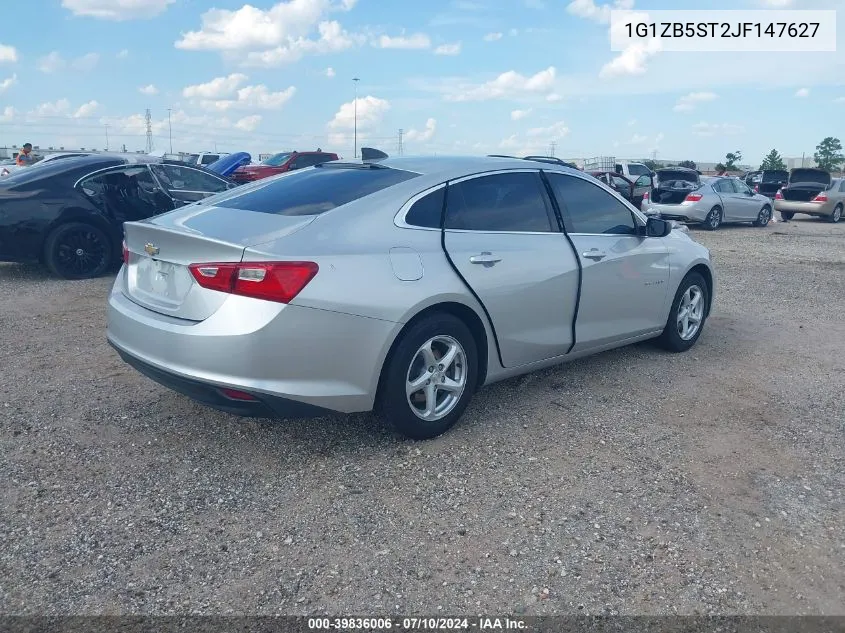 2018 Chevrolet Malibu 1Ls VIN: 1G1ZB5ST2JF147627 Lot: 39836006