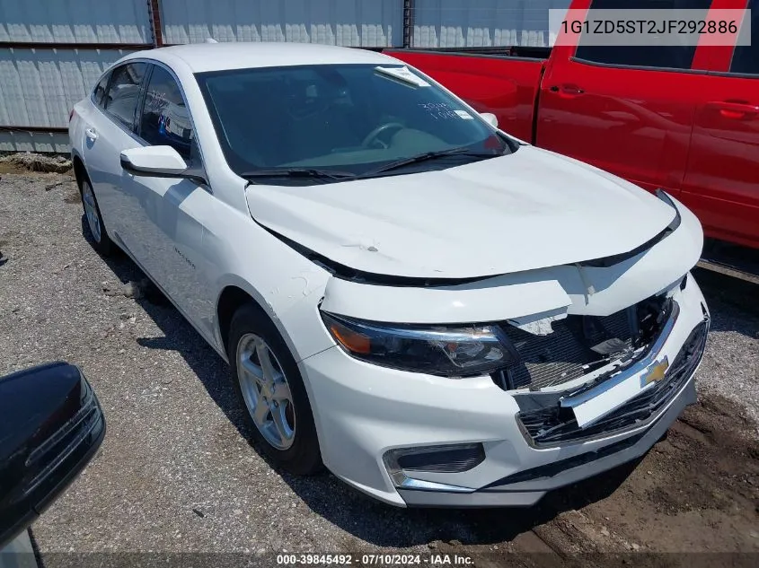 2018 Chevrolet Malibu Lt VIN: 1G1ZD5ST2JF292886 Lot: 39845492