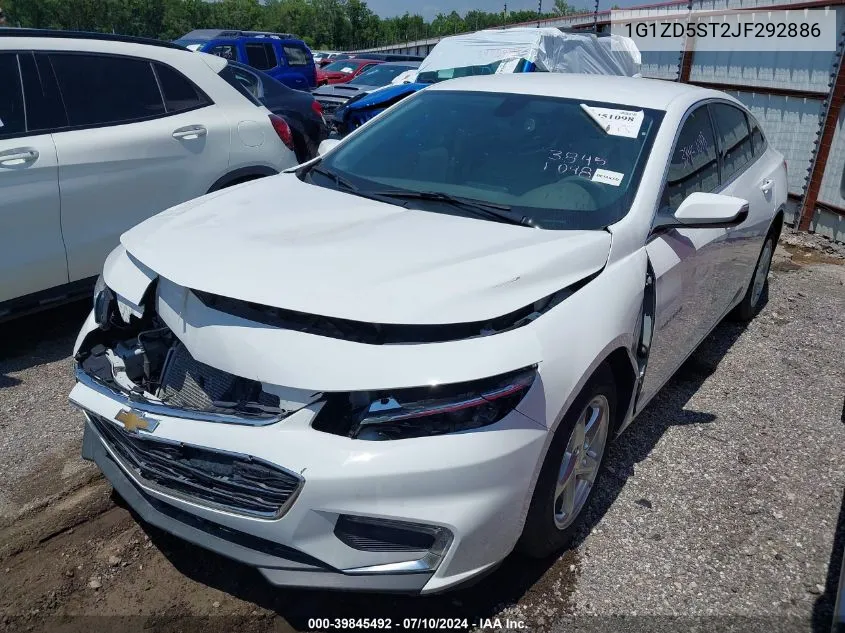 1G1ZD5ST2JF292886 2018 Chevrolet Malibu Lt