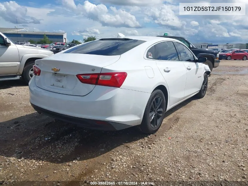 2018 Chevrolet Malibu Lt VIN: 1G1ZD5ST2JF150179 Lot: 39882045