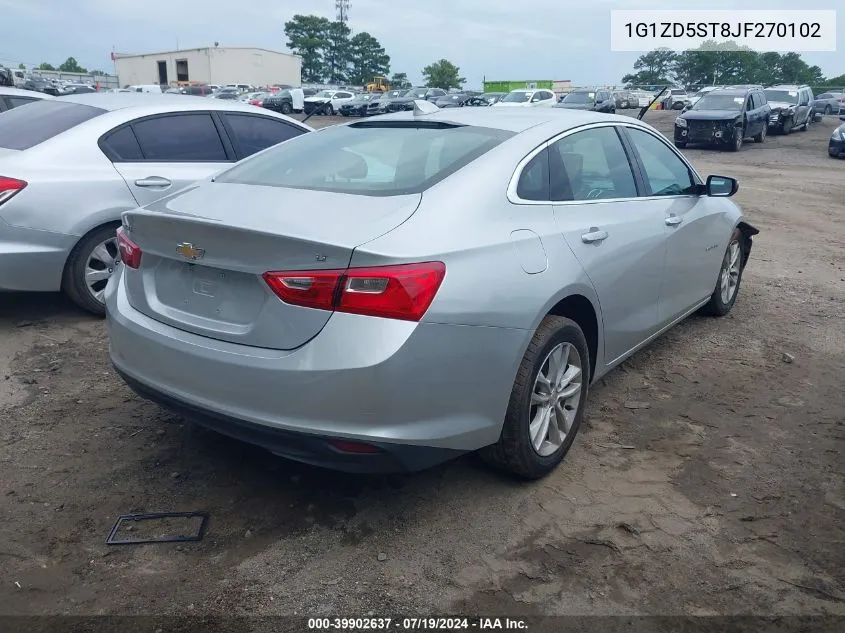 2018 Chevrolet Malibu Lt VIN: 1G1ZD5ST8JF270102 Lot: 39902637