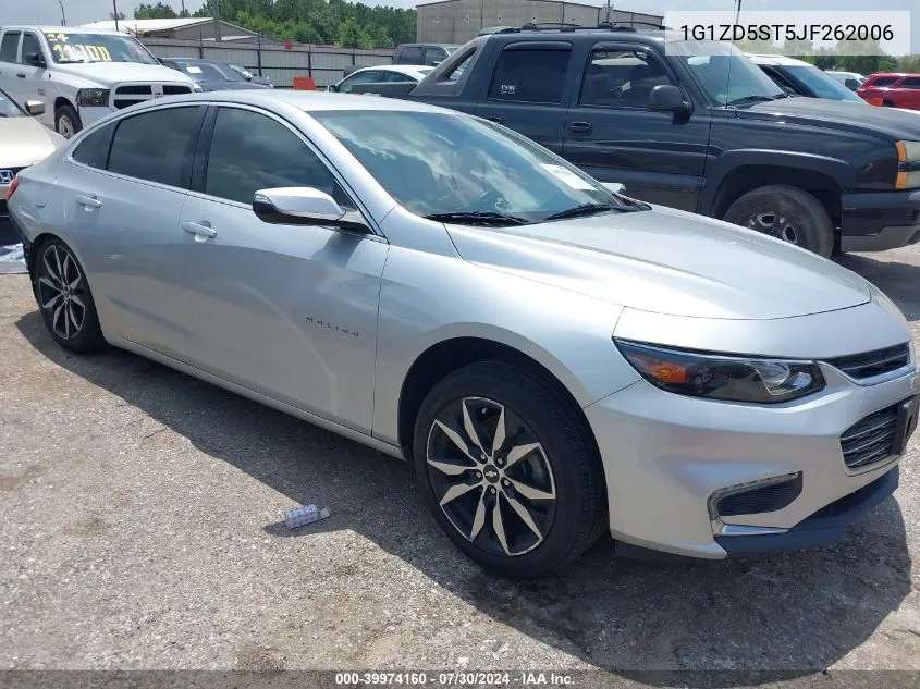 2018 Chevrolet Malibu Lt VIN: 1G1ZD5ST5JF262006 Lot: 39974160