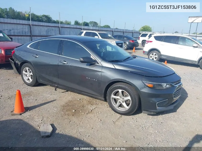 2018 Chevrolet Malibu 1Fl VIN: 1G1ZC5ST3JF153806 Lot: 39998030