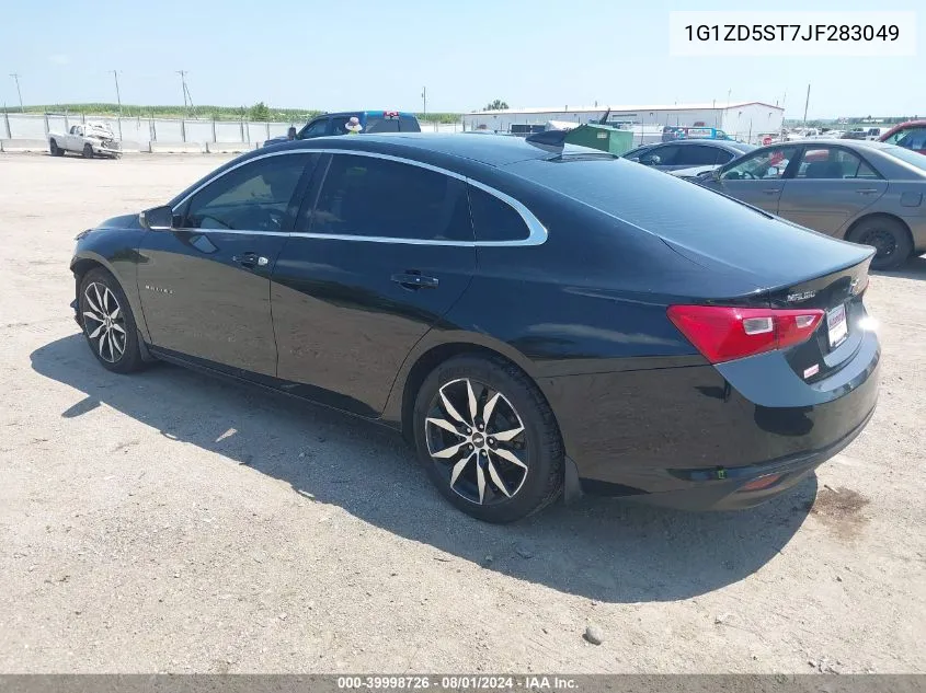 2018 Chevrolet Malibu Lt VIN: 1G1ZD5ST7JF283049 Lot: 39998726