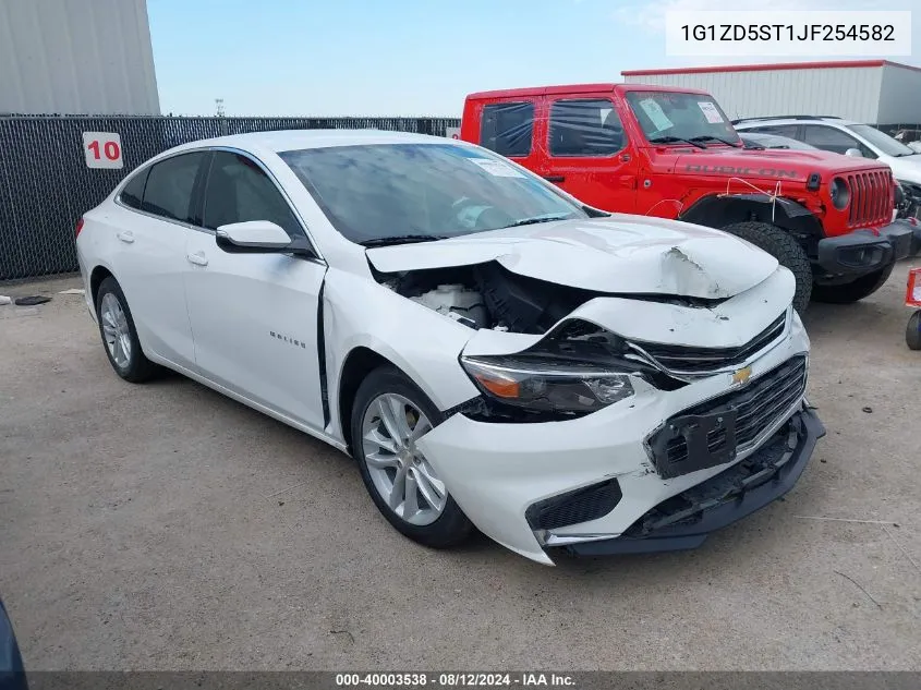 1G1ZD5ST1JF254582 2018 Chevrolet Malibu Lt