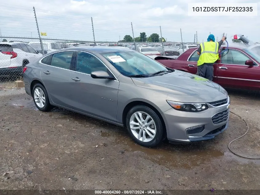 2018 Chevrolet Malibu Lt VIN: 1G1ZD5ST7JF252335 Lot: 40004260